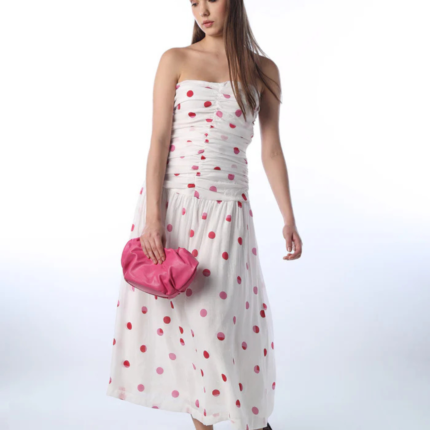 Polka Dot Off-Shoulder Dress