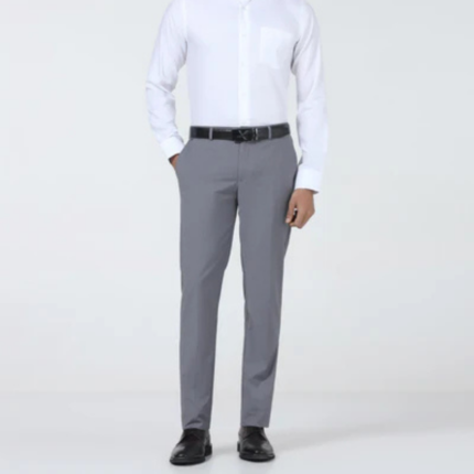 Grey Textured Trouser - Bernardo