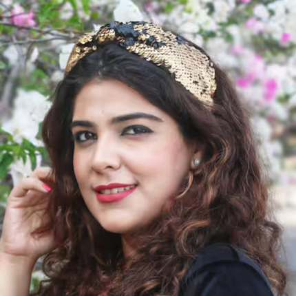 Gold Sequin Embellished Headband