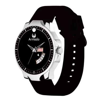 Armado Black Silicon Analog Men's Watch