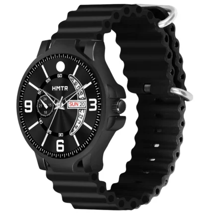 HMTr Black Silicon Analog Men's Watch