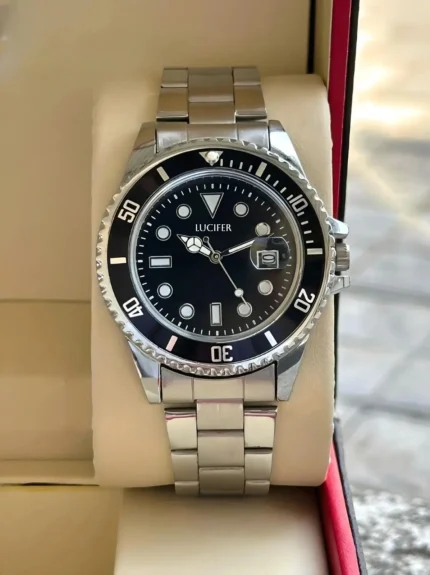 LUCIFER Silver Stainless Steel Analog Men's Watch