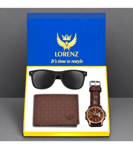 Lorenz Watch,Wallets,Sunglasses Formal Gift Set