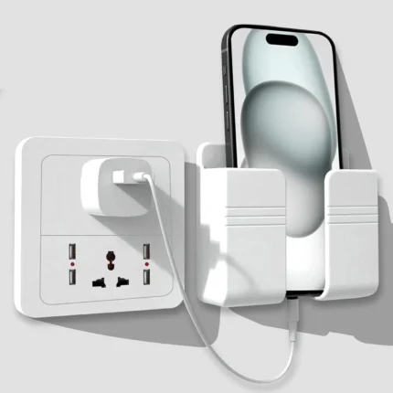 Mobile Phone Charging Stand, Multi-Functional Storage Holder, Bedside Fixed Rack, Bedroom, Office Accessories