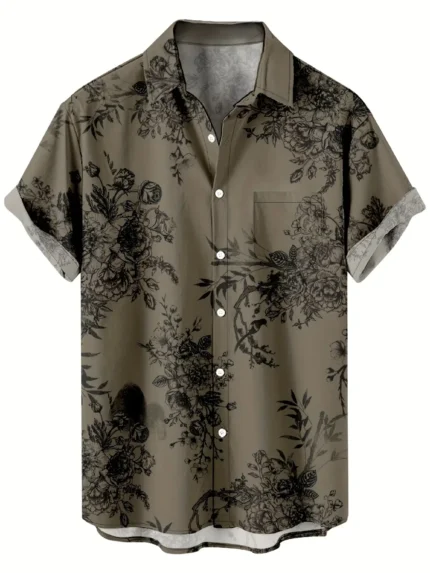 PAVICHA Rayon Flex Regular Fit Printed Half Sleeves Men's Casual Shirt - Multi ( Pack of 1 )