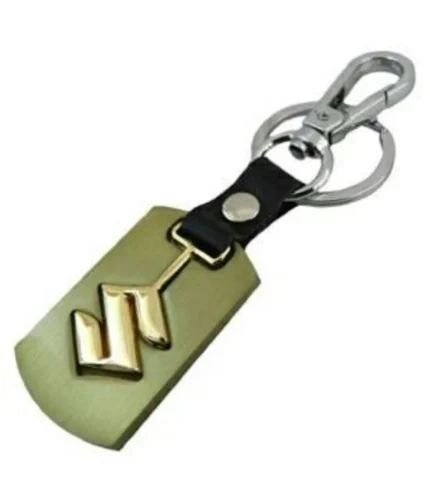 RAVARIYA GRAPHICS Metal Steel Imported Key Chain Key Ring car Logo for Maruti Suzuki S Cross Gold Metal Steel Imported Key Chain Key Ring car Logo for Maruti Suzuki S Cross Gold